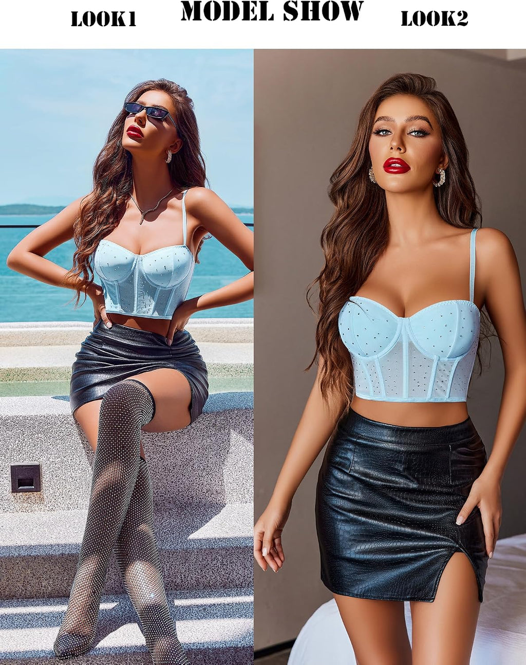 Lace Curfew Corset Tops Push Up Bustier lingerie — Women's