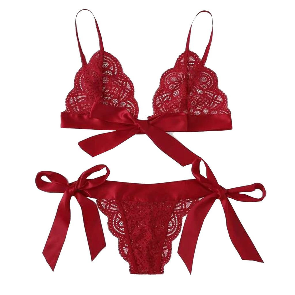 Scallop Bow Lace Set