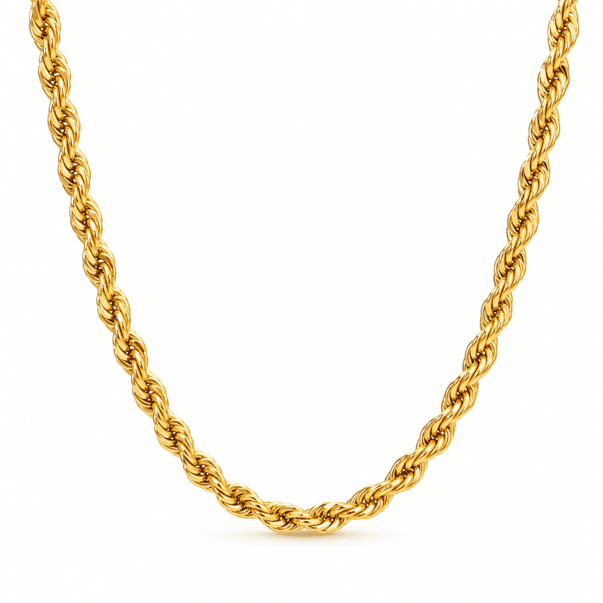 Big Starz 3.8mm Diamond-Cut Rope Chain — 14K Gold Plated
