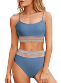 Yacht Day 2 Piece Swimsuit Bikinis High Waisted — Women's