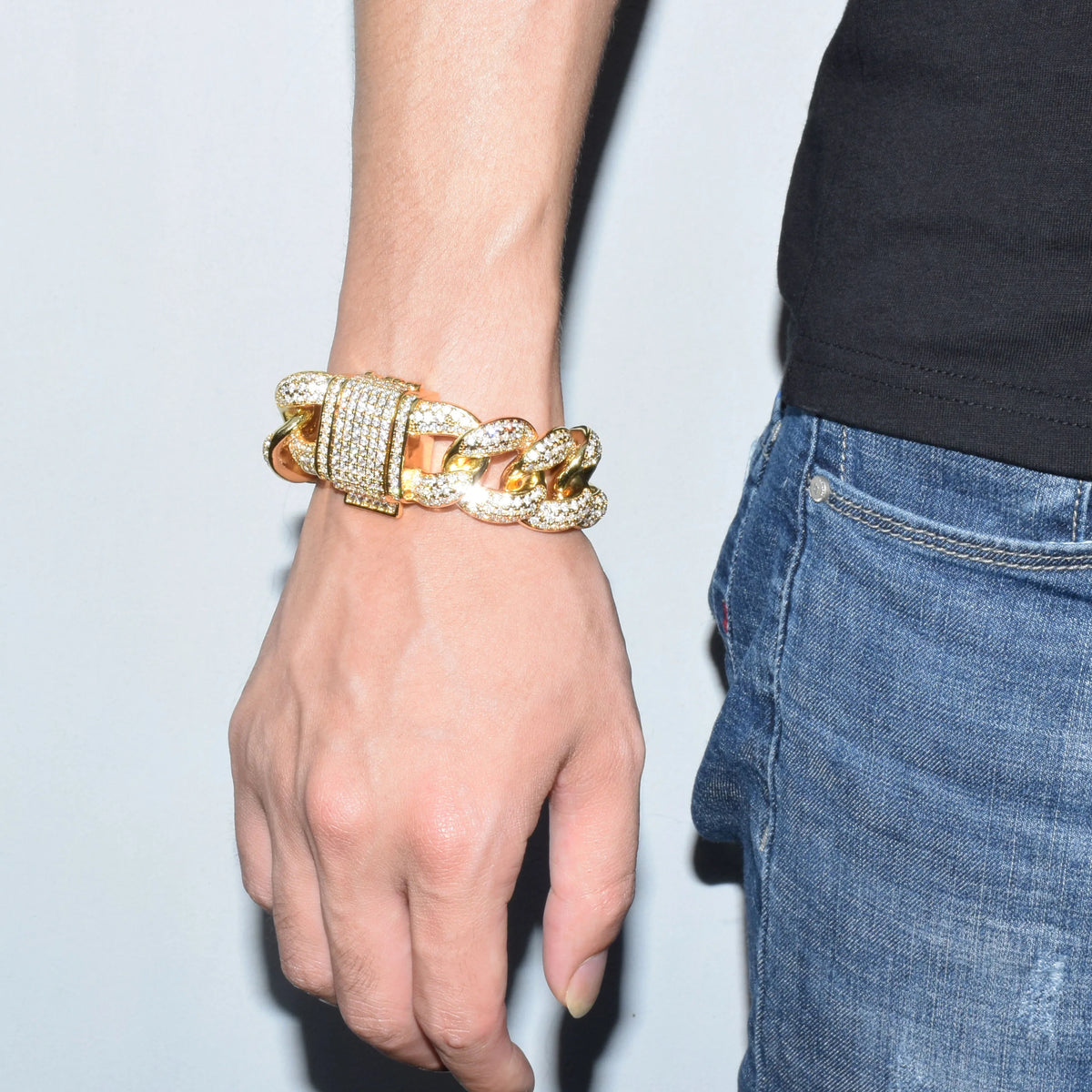 Big Starz Chunky Miami Cuban Chain Bracelet alternate view