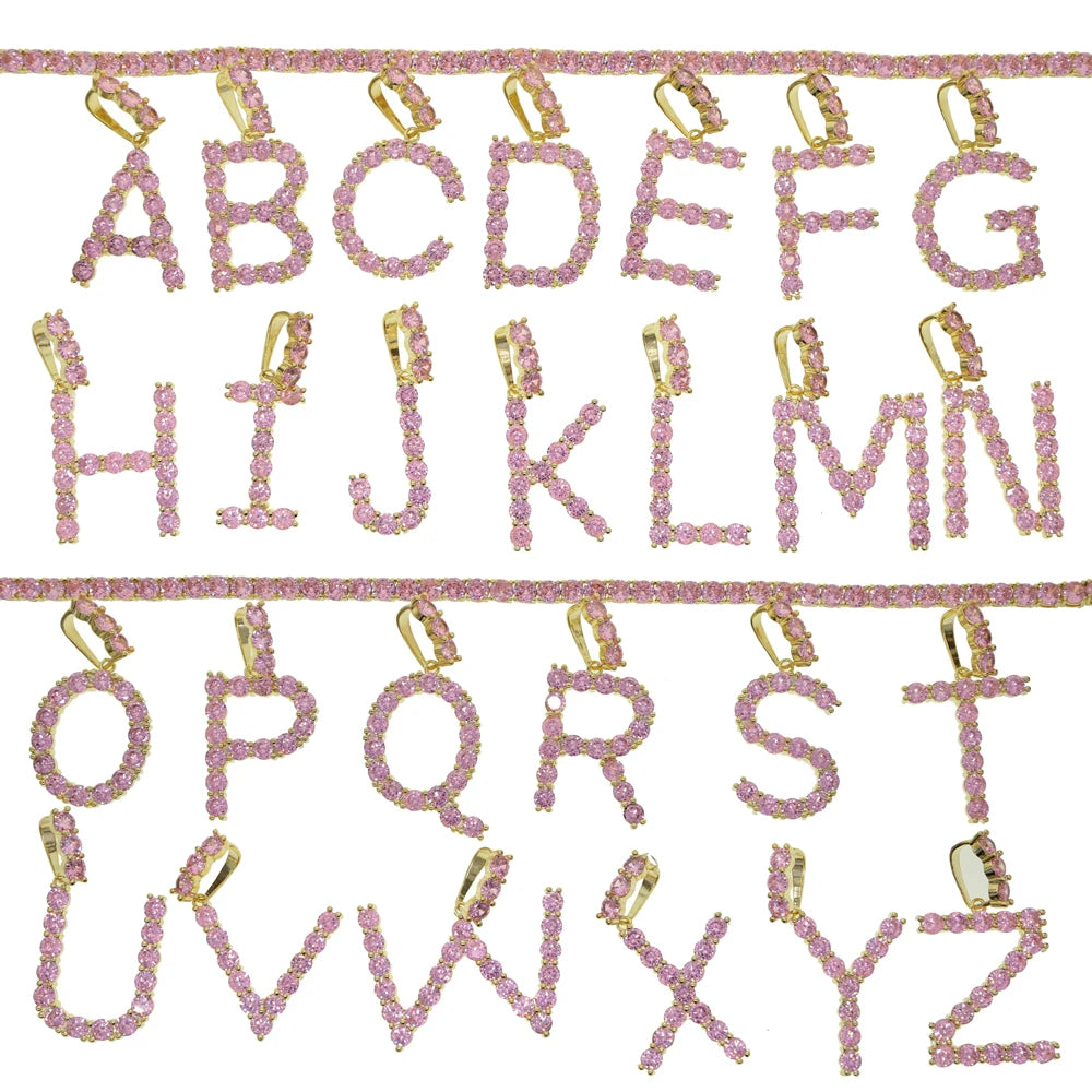 Big Starz Bubble Letter CZ Tennis Chain alternate view