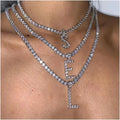 Big Starz Bubble Letter CZ Tennis Chain