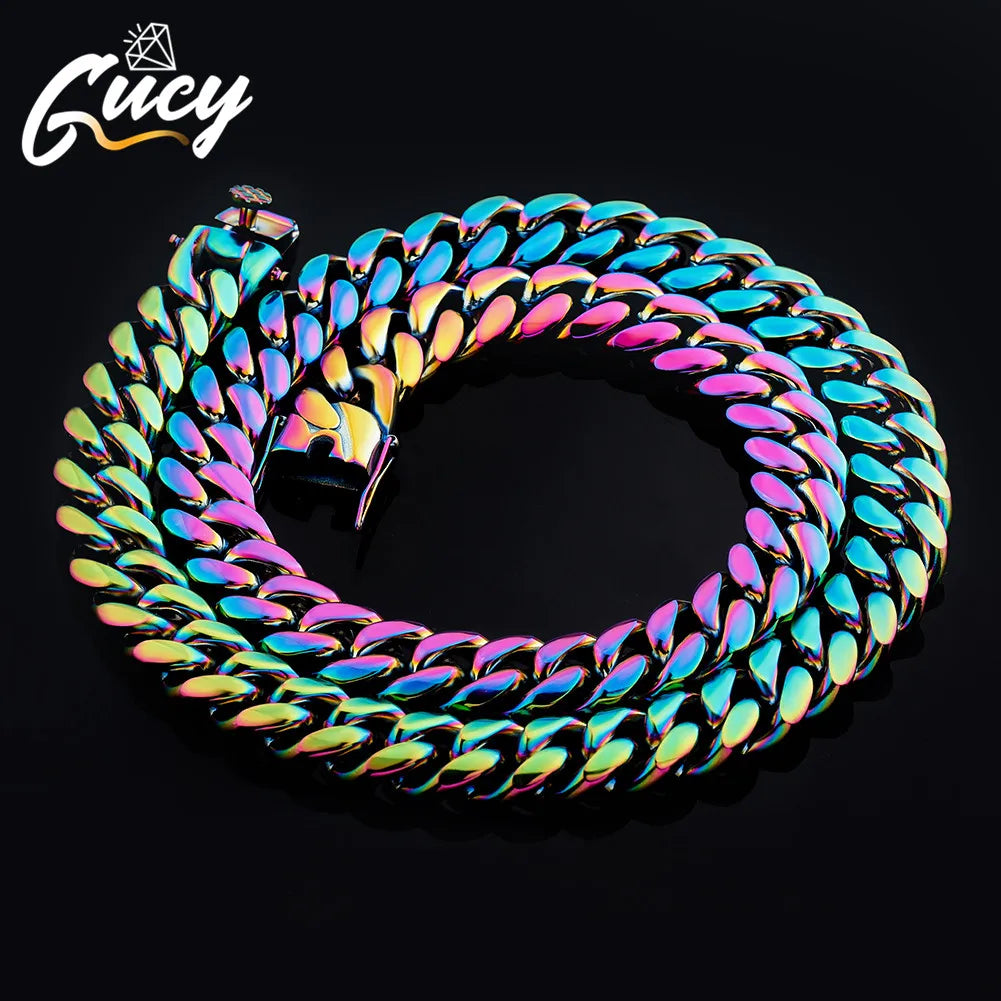 Big Starz Rainbow Cuban Chain