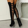 Height High-Heeled Over Knee Boots — Women's