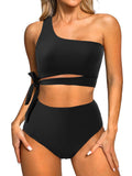 Golden Hour One Shoulder Bikini Sets High Waisted — Women's