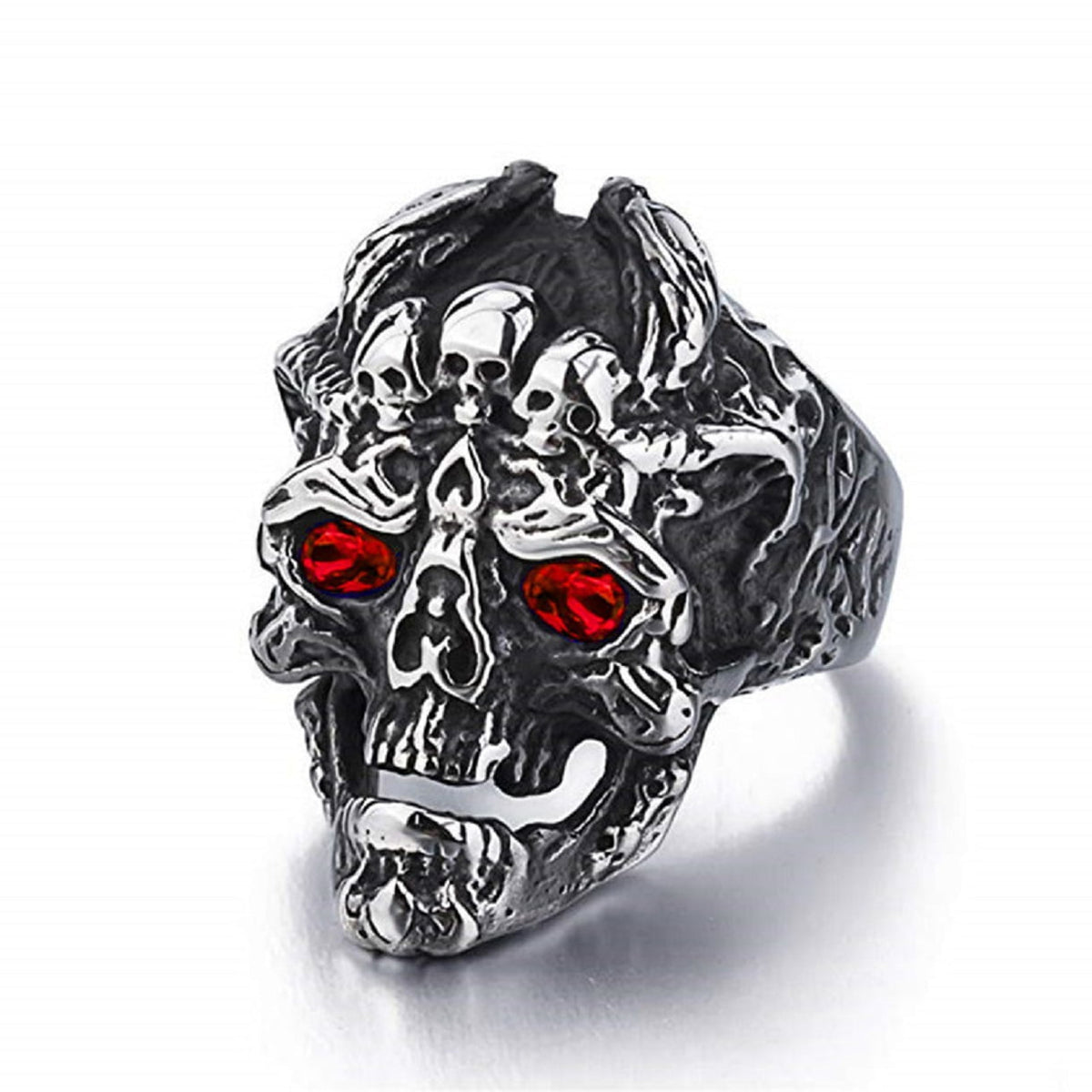 Big Starz Skull Ring — Stainless Steel