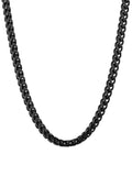 Big Starz Franco Chain Necklace — Black Stainless Steel