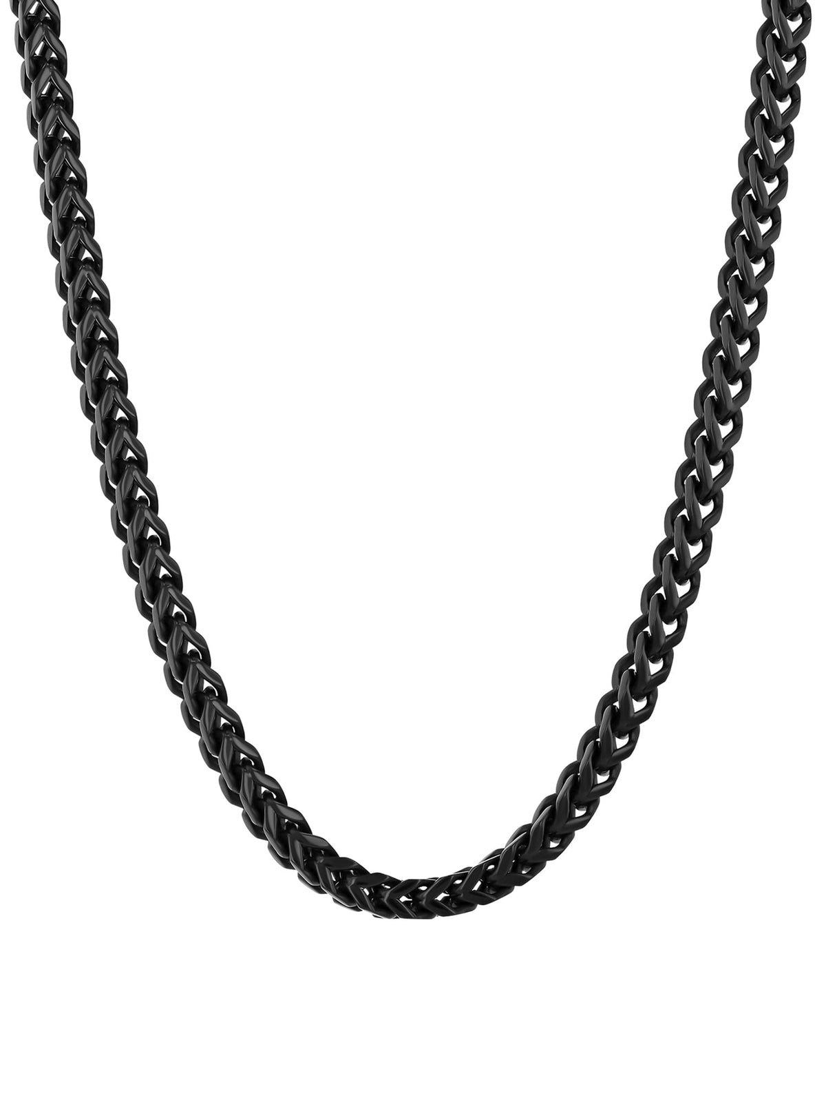 Big Starz Franco Chain Necklace — Black Stainless Steel