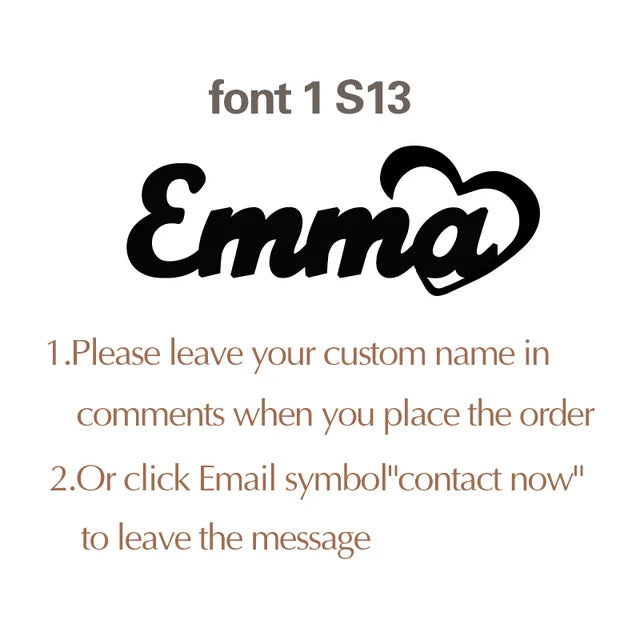 Big Starz Custom Nameplate Necklace — Old English Style
