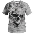 Reaper Men's Skull Graphic T-Shirt 3D Skeleton