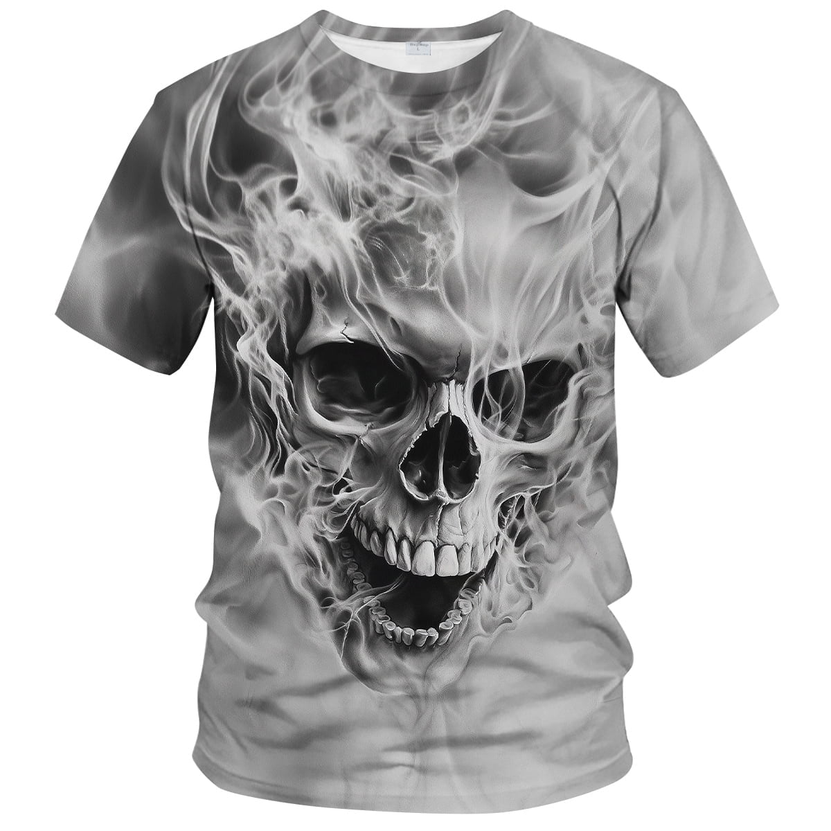 Reaper Men's Skull Graphic T-Shirt 3D Skeleton