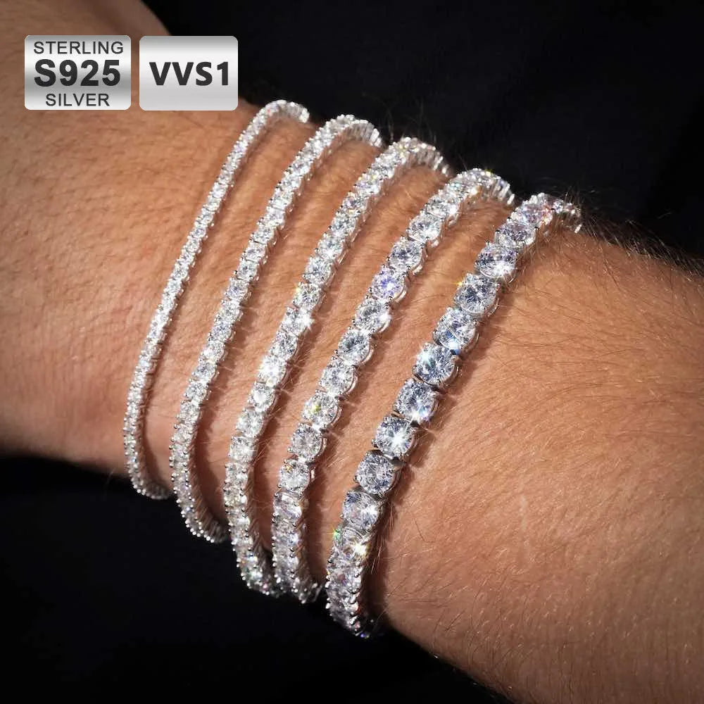 Big Starz VVS Moissanite Iced Out Tennis Bracelet