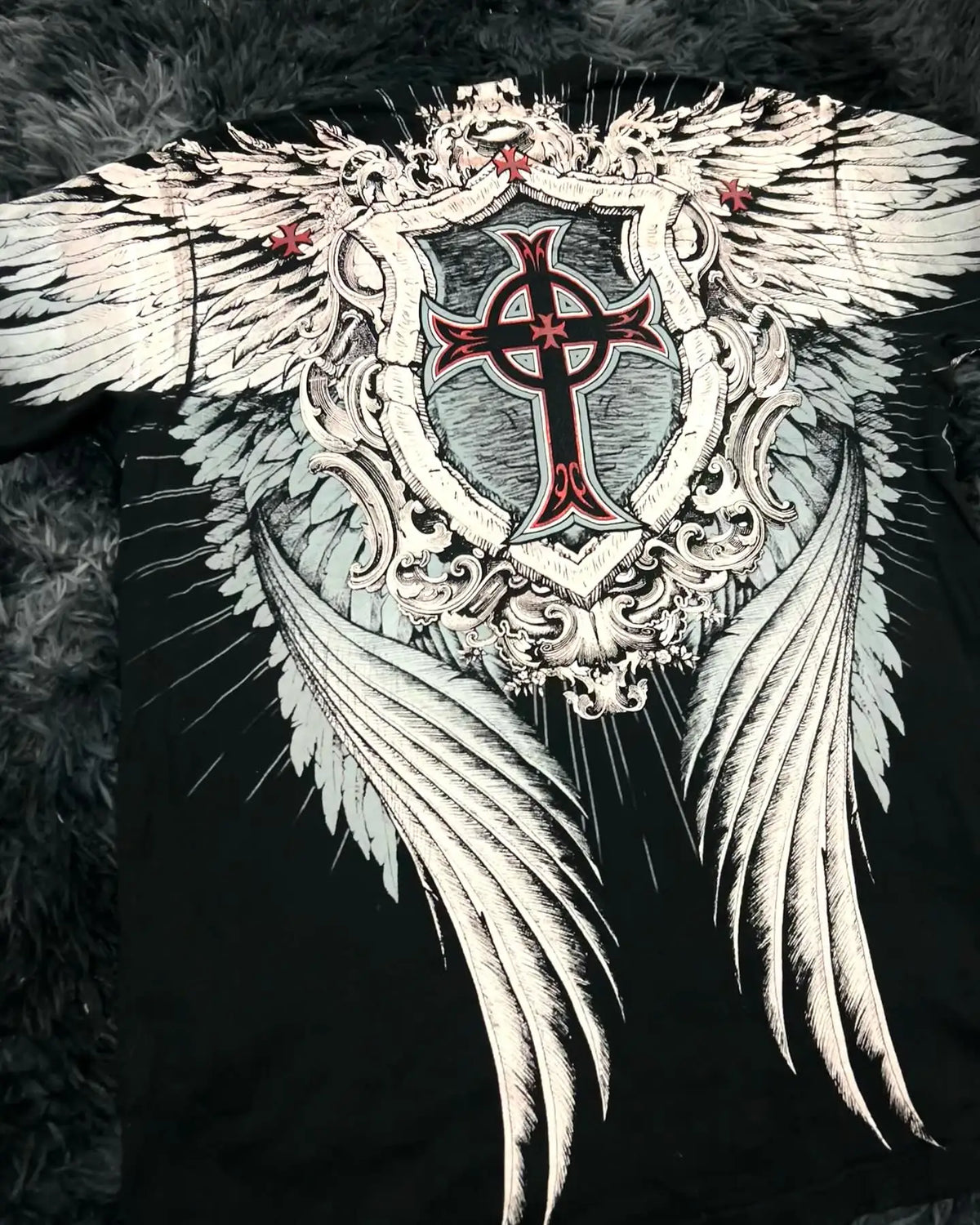 Big Starz Affliction-Style Y2K Skull Graphic Tee alternate view