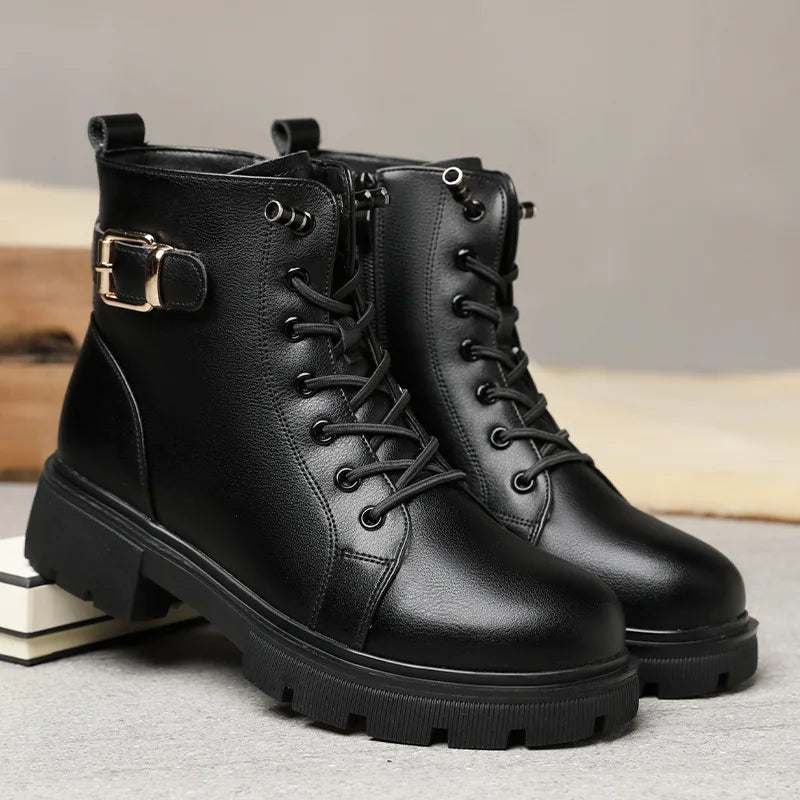 Big Starz Punk Lace-Up Ankle Boots