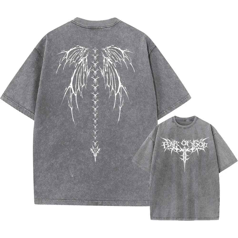 Main Street Oversized Printed Tshirts Gym Vintage Heavyweight — Men's