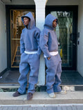 Men's oversized hoodie tracksuit