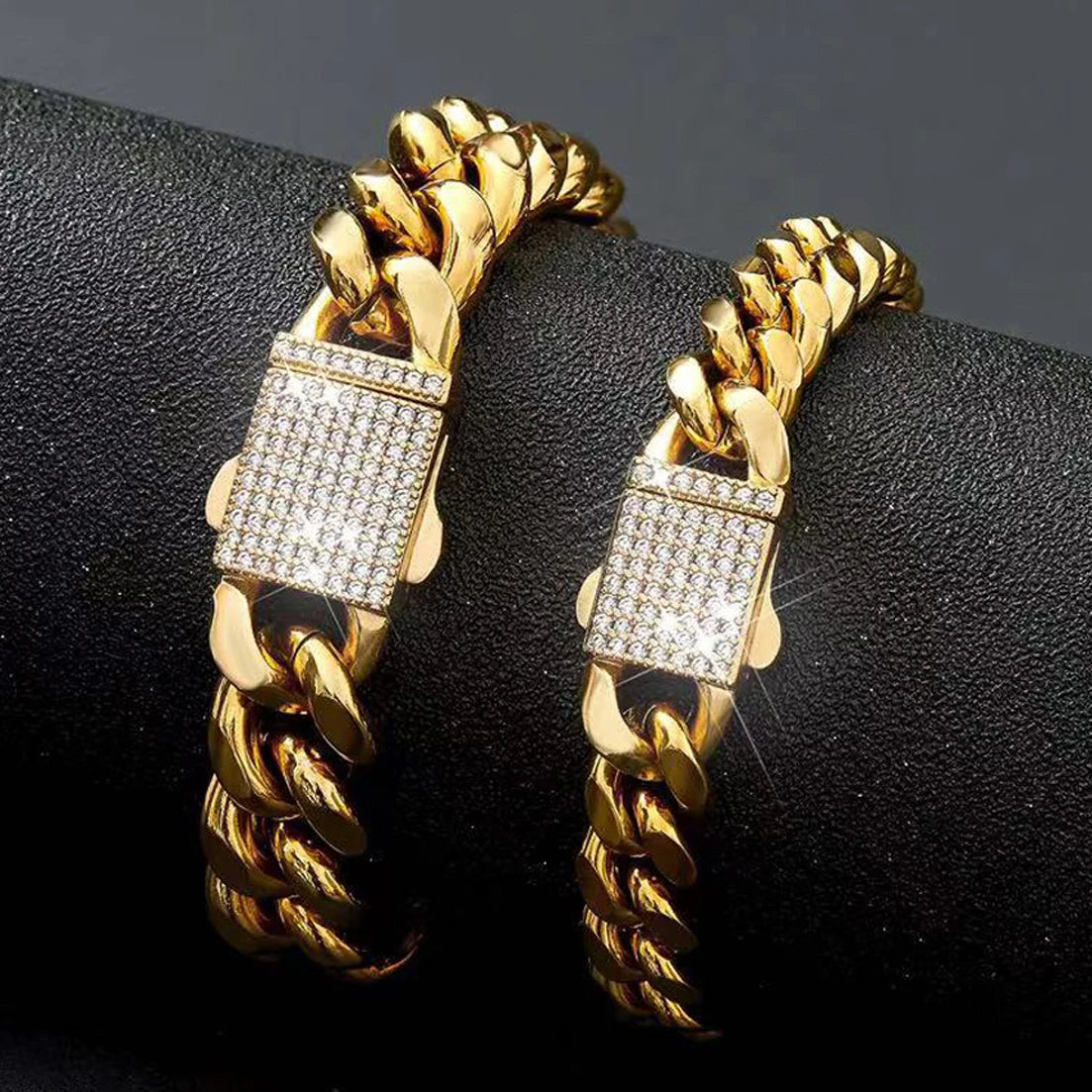 Big Starz Crystal Buckle Chain Bracelet alternate view