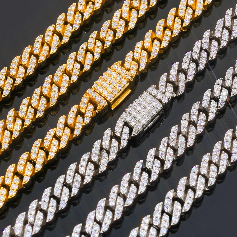 Big Starz 5mm Moissanite Cuban Chain — 925 Sterling