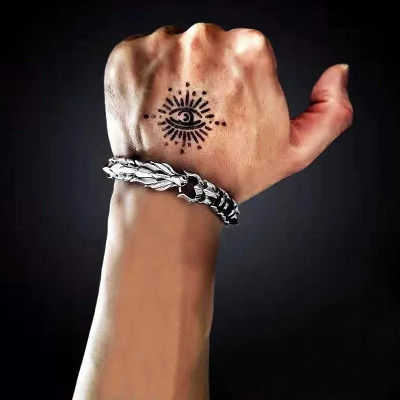Big Starz Dragon Head Chain Bracelet detail