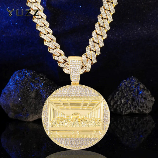 Big Starz Statement Cuban Chain Pendant Necklace