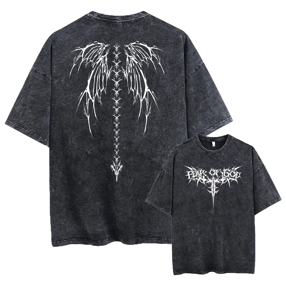 Main Street Oversized Printed Tshirts Gym Vintage Heavyweight — Men's