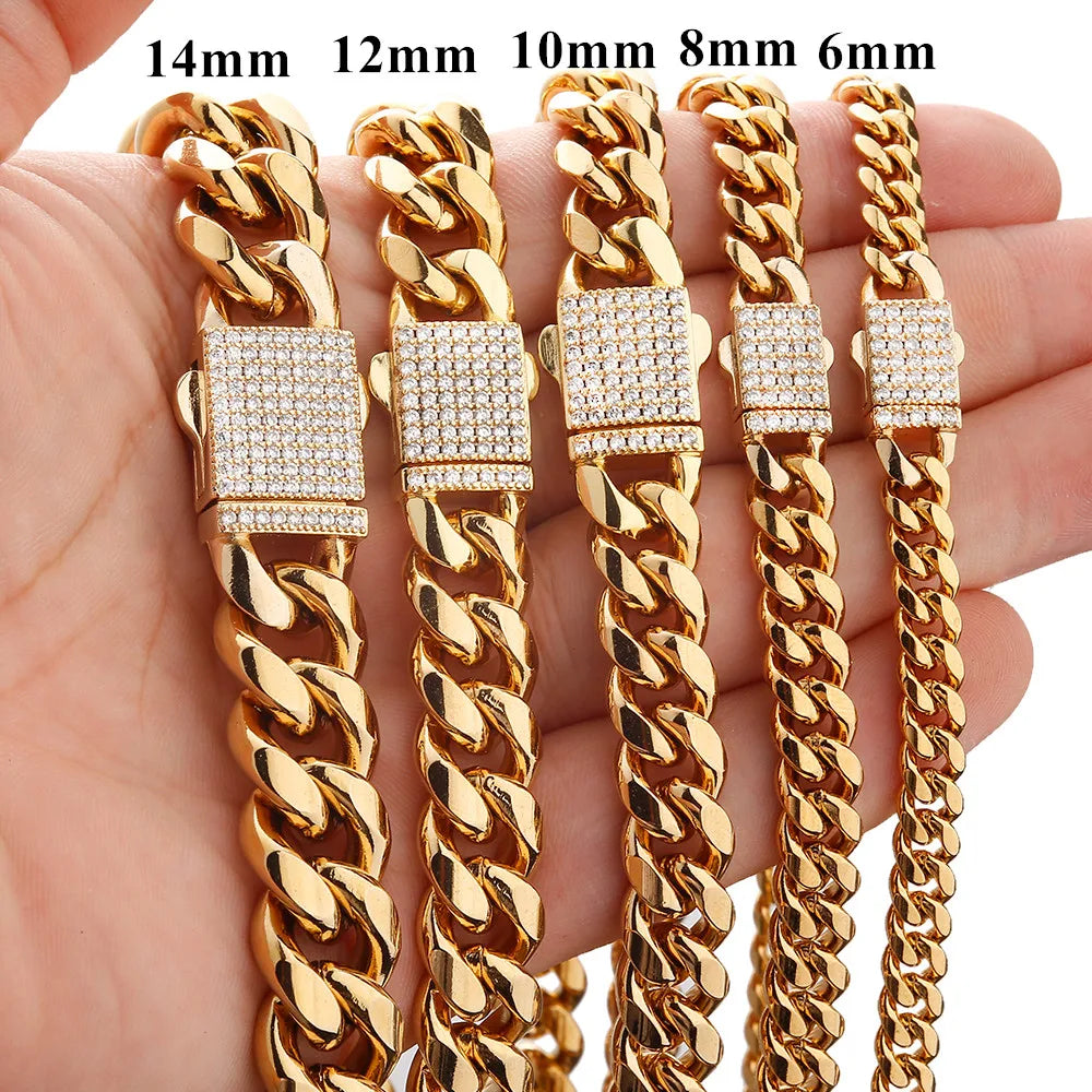 Big Starz Crystal Buckle Chain Bracelet detail