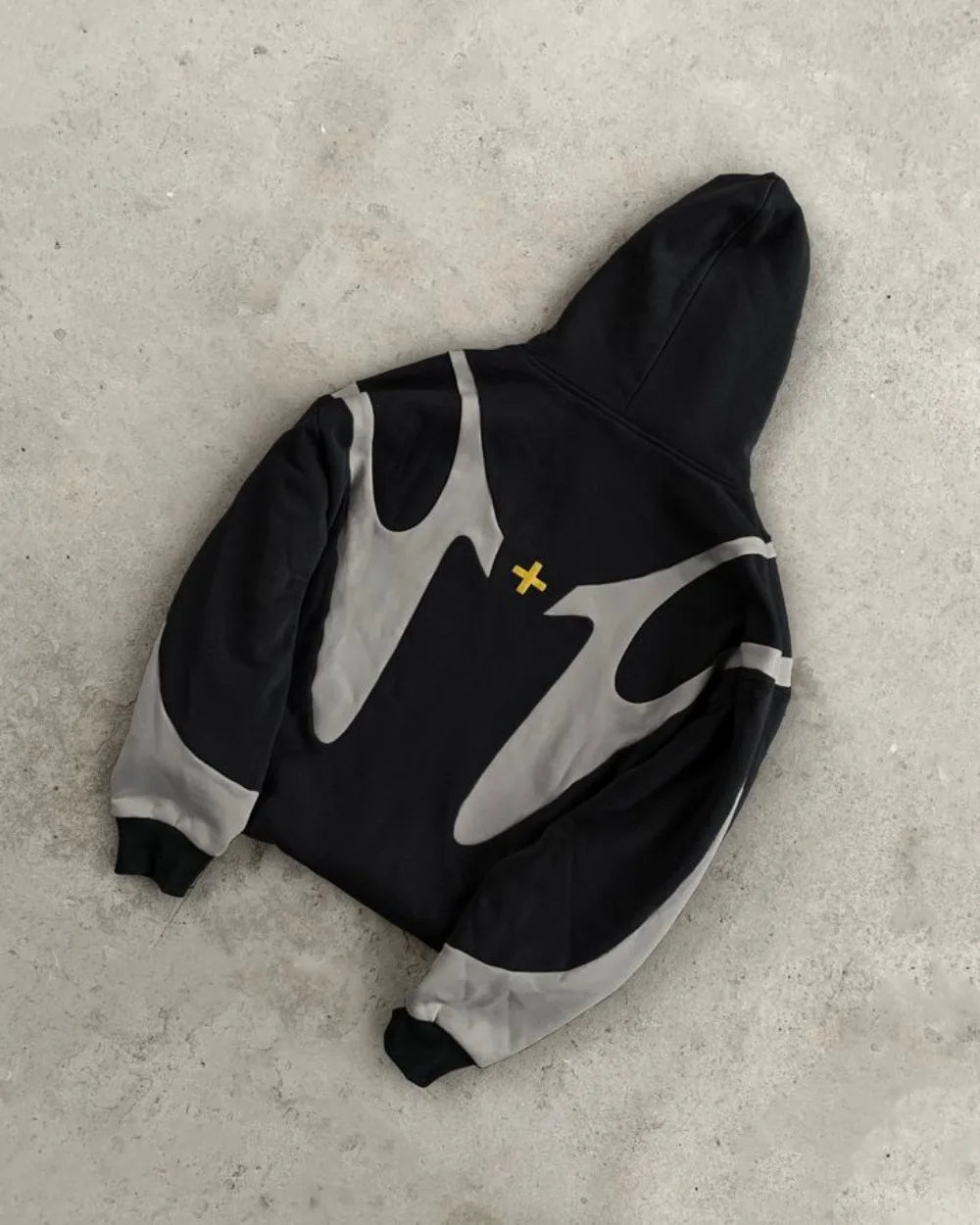 Big Starz Y2K Harajuku Patchwork Zip Hoodie alternate view