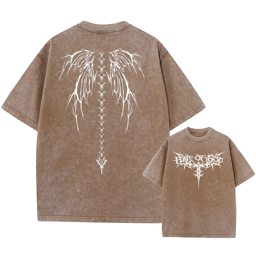 Main Street Oversized Printed Tshirts Gym Vintage Heavyweight — Men's