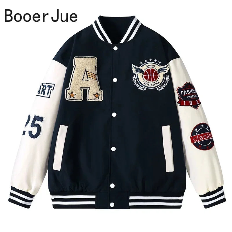 Stack Money Varsity Baseball Bomber Jacket Hip Hop — Men's