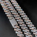 Big Starz 20mm Two-Tone Iced Cuban Chain