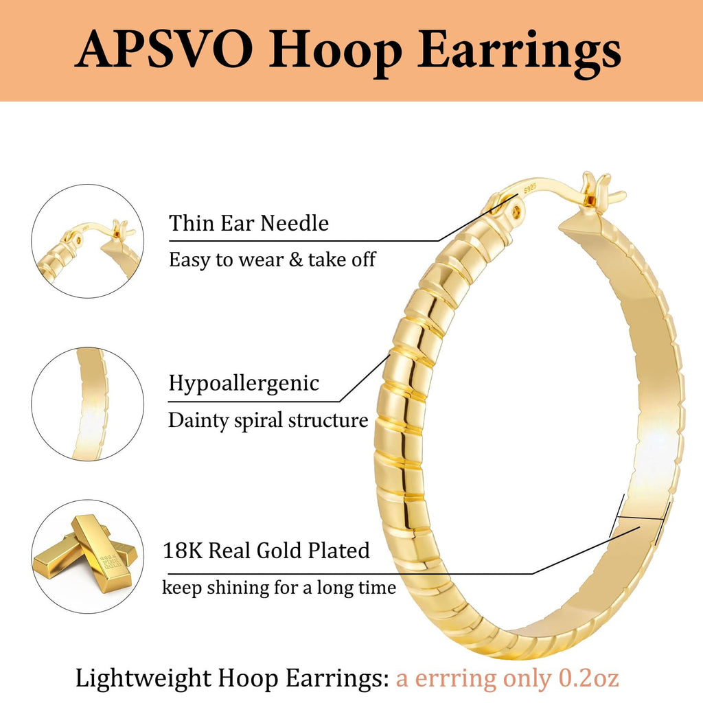 Cold World 18K Gold-Plated Hoop Earrings — Chunky