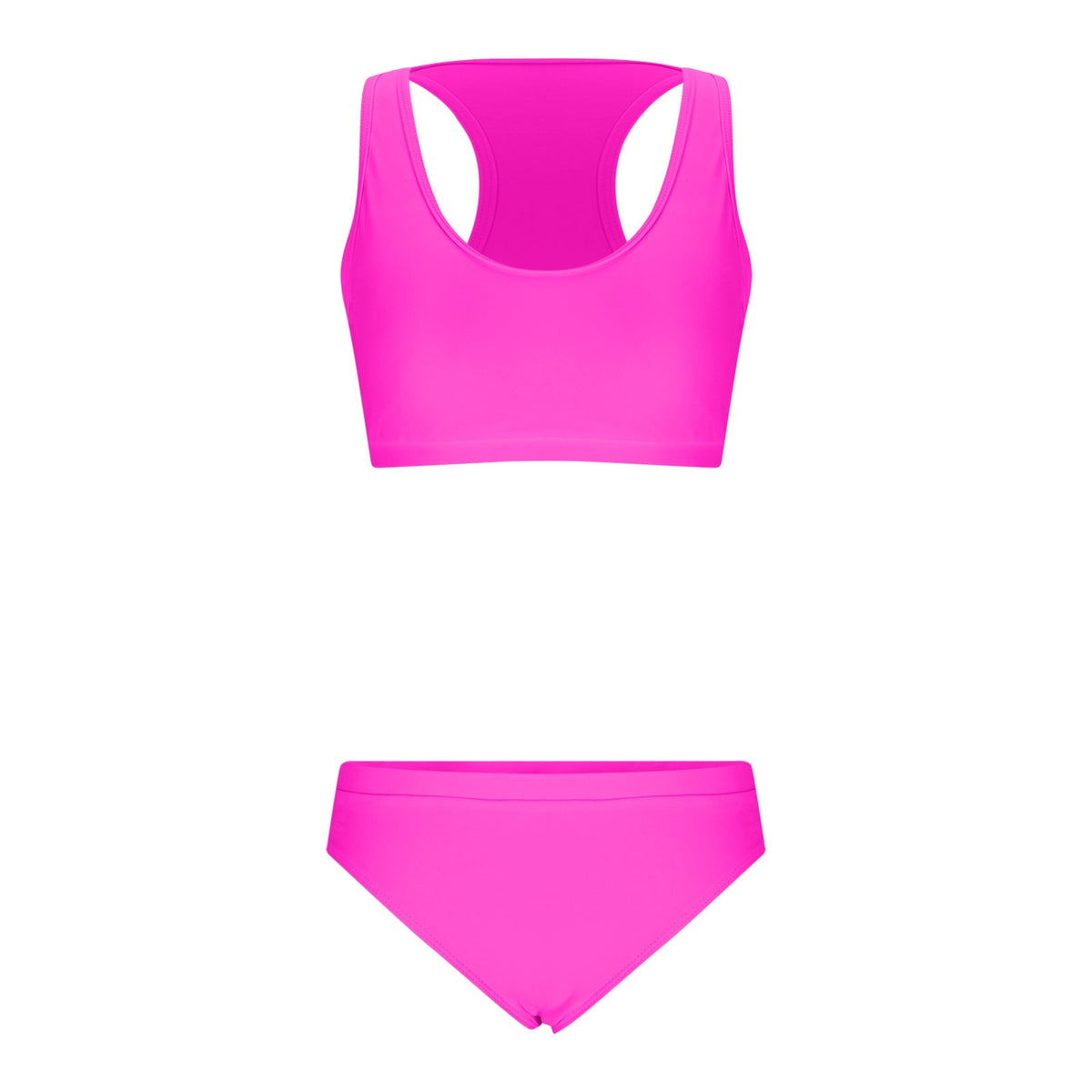 Yacht Day Swimsuits Solid Backless Bikini Bandage Two-Pieces — Women's