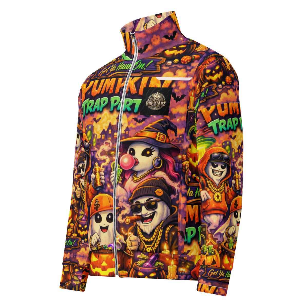 Pumpkin Trap Party Track Jacket — Print 01