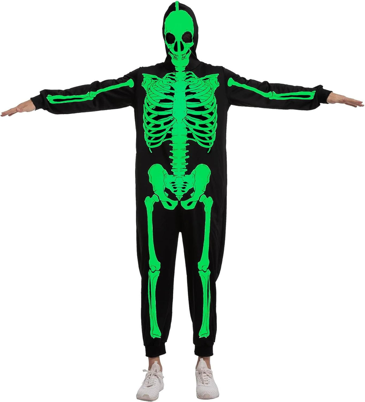 Fright Night Glow in the Dark Skeleton Costume — Men's