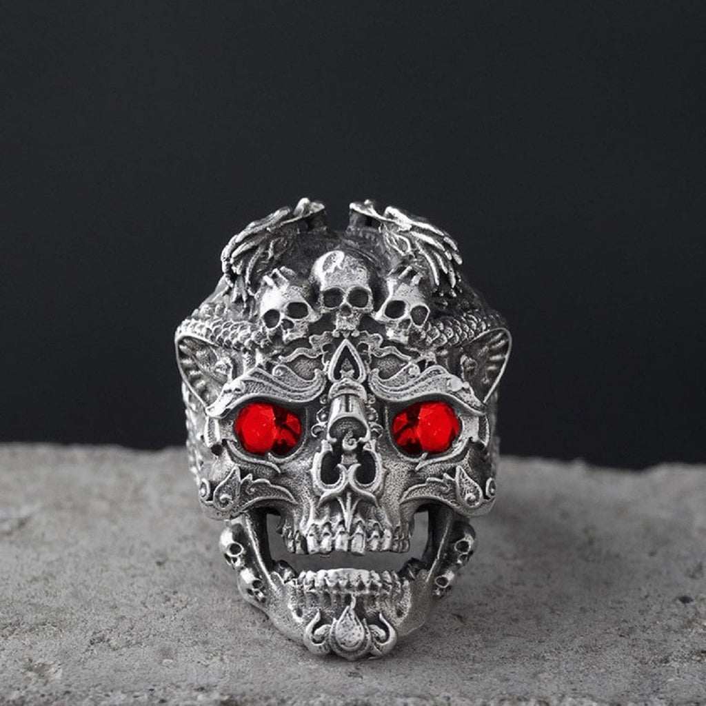 Big Starz Skull Ring — Stainless Steel