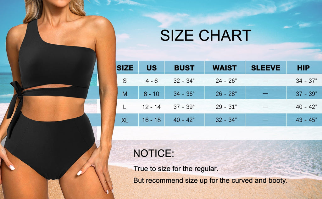 Golden Hour One Shoulder Bikini Sets High Waisted — Women's