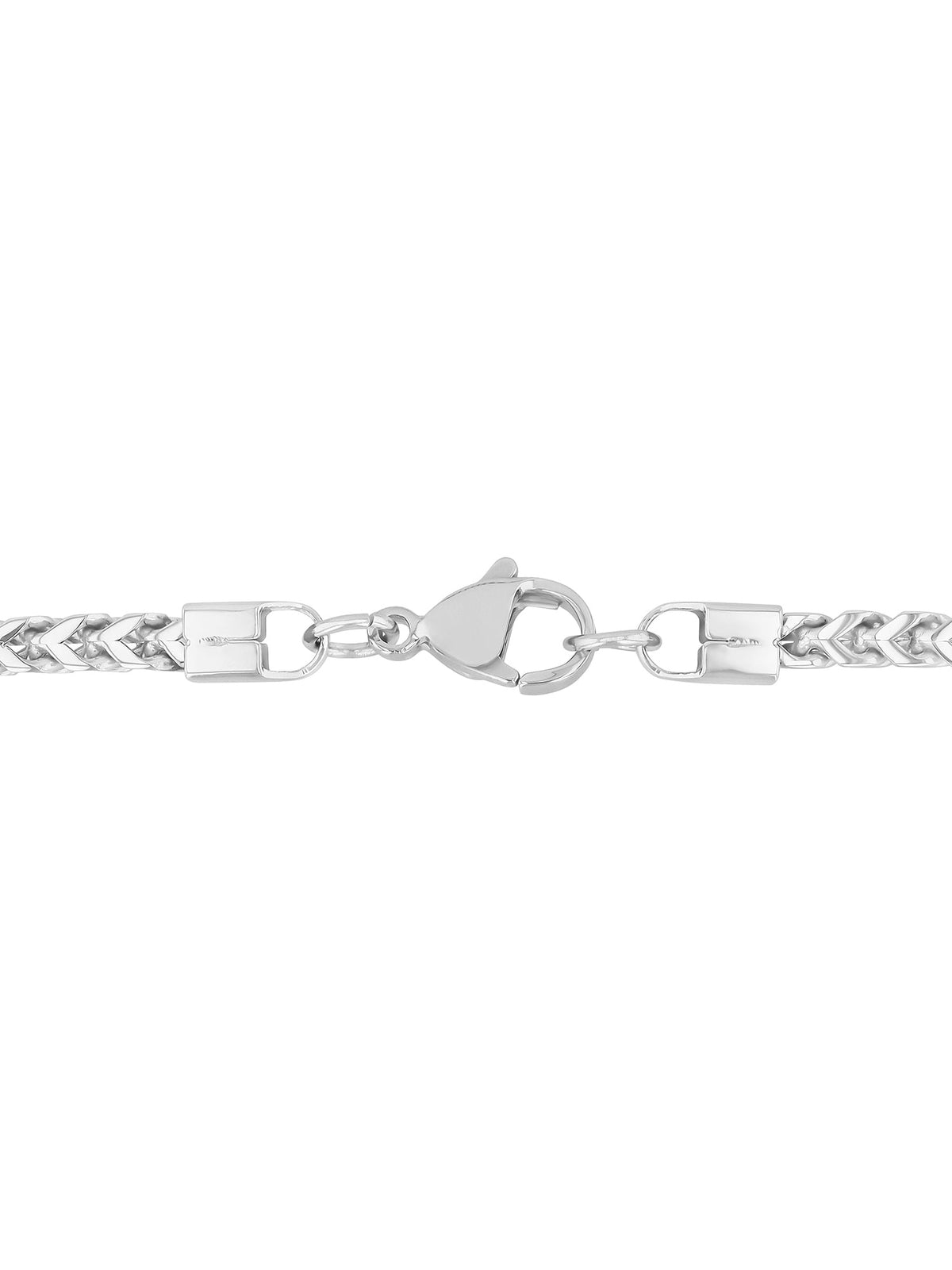Big Starz Franco Chain Necklace — Silver-Tone Stainless Steel