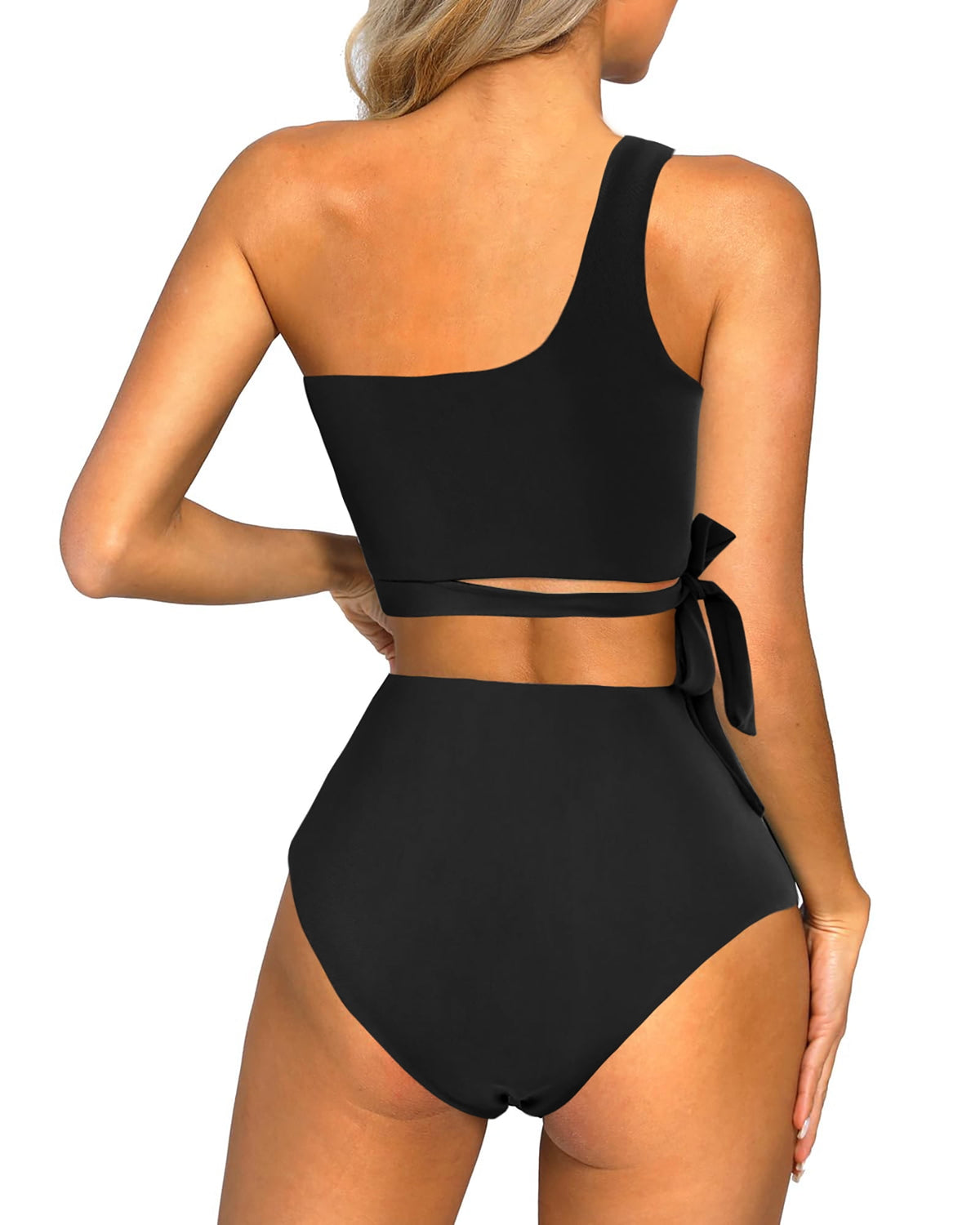 Golden Hour One Shoulder Bikini Sets High Waisted — Women's