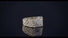 Diamond District Moissanite 14K Gold-Plated Ring