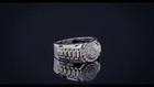 Cold Cut Moissanite 14K Gold-Plated Ring