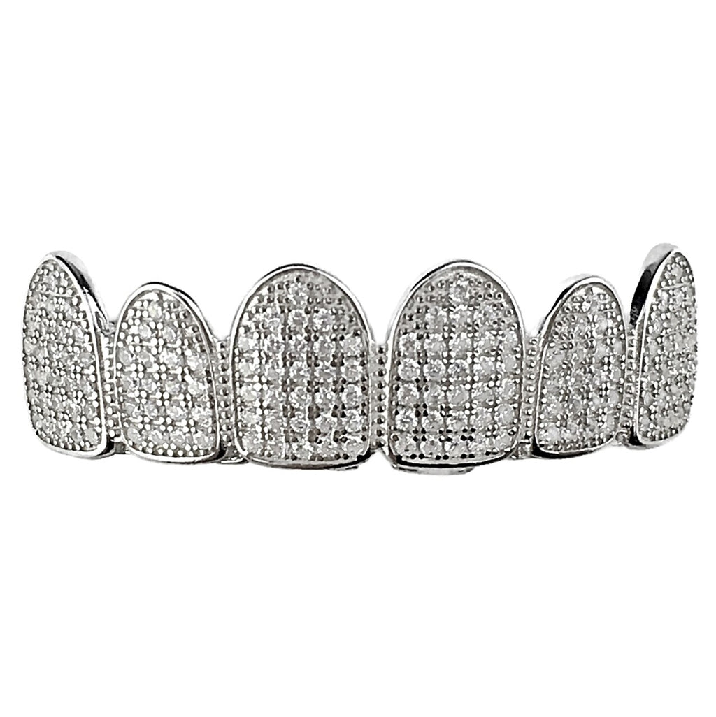 Bottom Row Sterling Silver Grillz