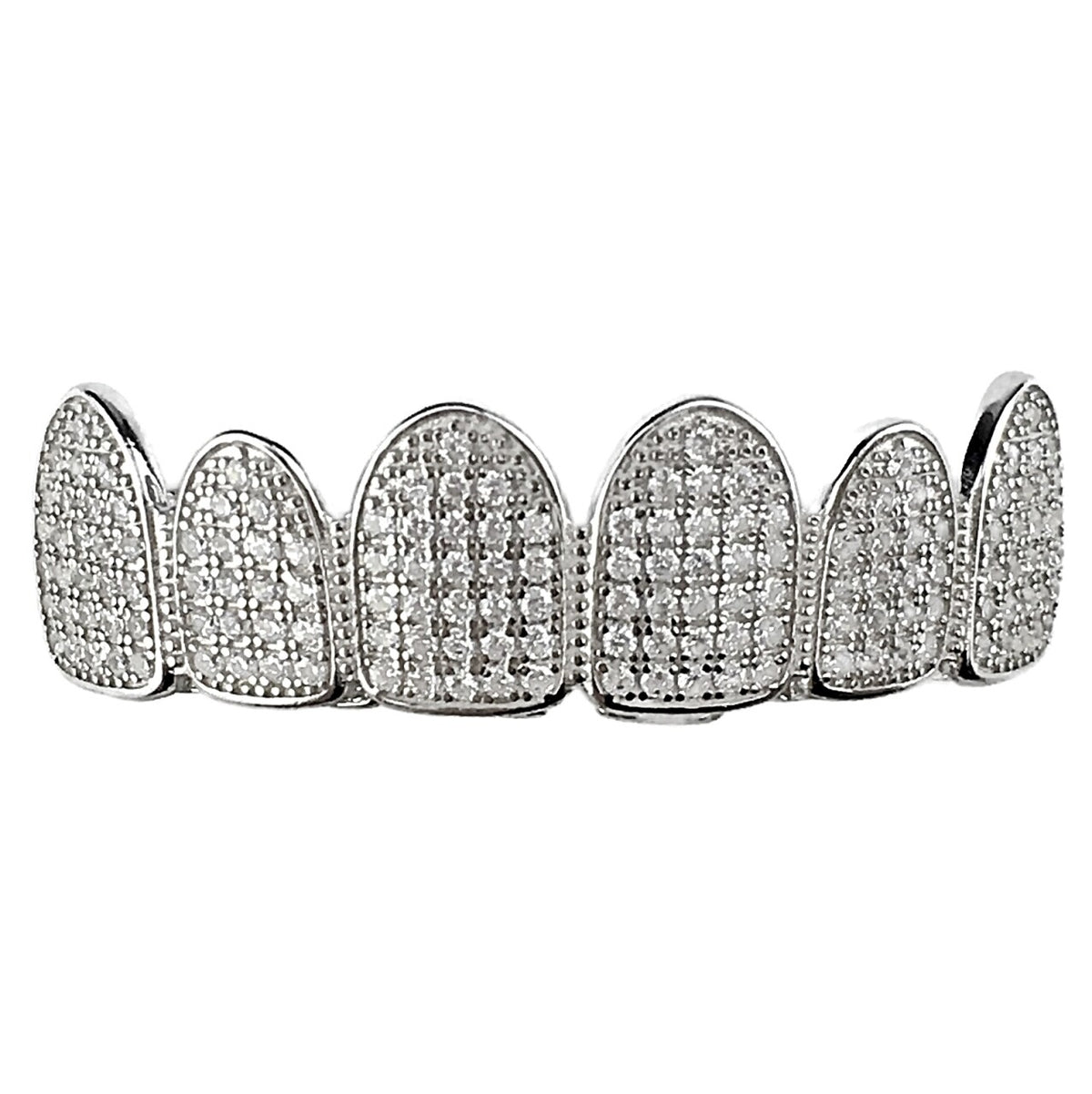 Bottom Row Sterling Silver Grillz