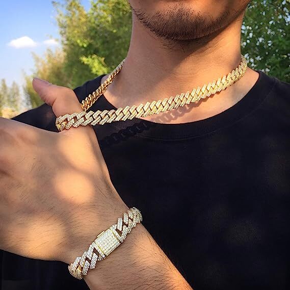 Solid Gold Stainless Steel Cuban Link Chain