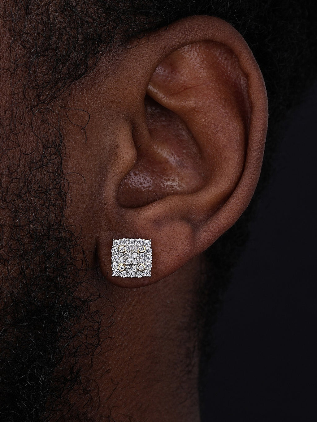Trophy Case Moissanite 14K Gold-Plated Earrings