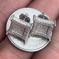 Flawless Moissanite Sterling Silver Earrings