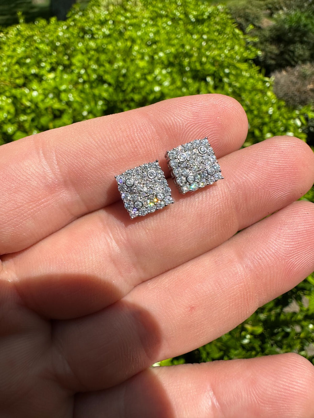 Trophy Case Moissanite 14K Gold-Plated Earrings