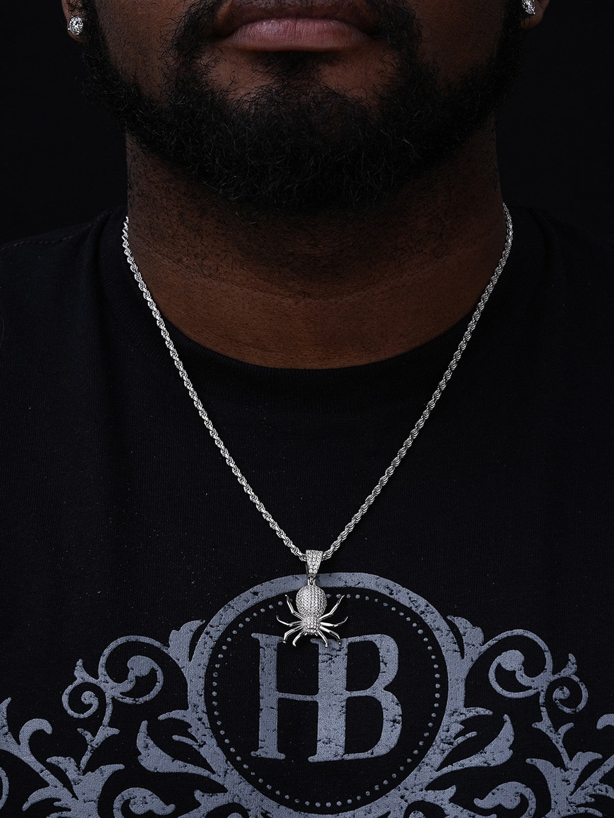 Statement Chain Sterling Silver Pendant
