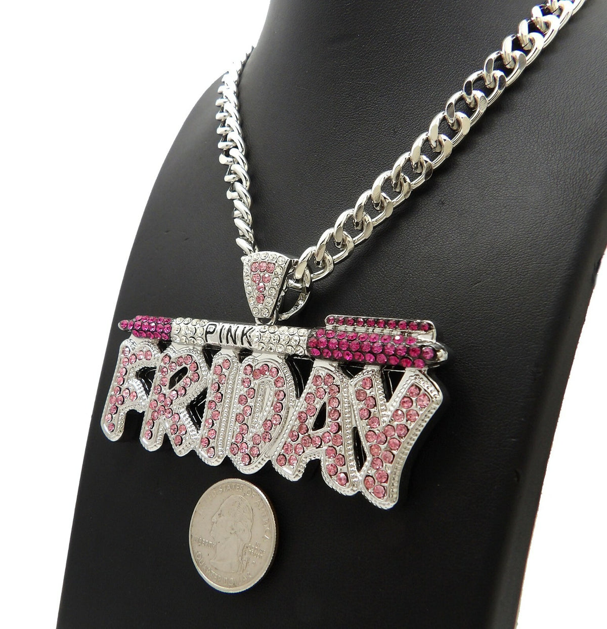 Big Starz Iced Choker & Pendant Set — Women's