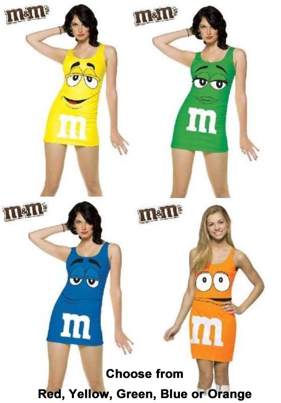 Devil's Night Adult Womens Sexy M&M's Tank Dress